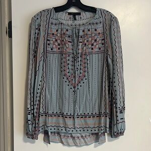 Geometric Patterned BCBGMAXAZRIA Women's Top Size XS